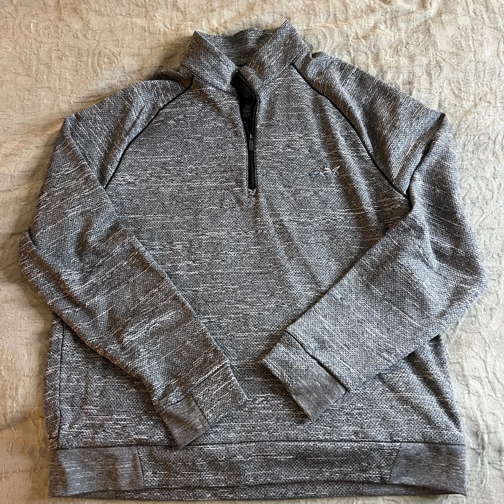 Greg Norman Collection Gray Zip-Up Sweater